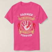 T-shirt Farmer Maman Et Fille Meilleur Ami Pour Toujours F (Design devant)