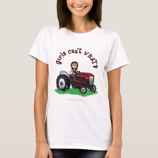 T-shirt Farmer rouge clair (Devant)