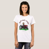 T-shirt Farmer rouge clair (Devant entier)