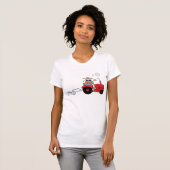 T-Shirt Farmer Sur Un Tracteur (Devant entier)