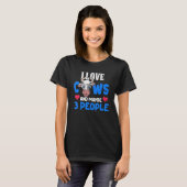 T-shirt Farmer Vache Lover ferme animal mignon vache (Devant entier)
