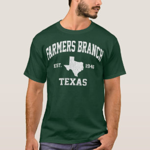 T-shirt Farming Branch Teas TX État vintage Style sportif