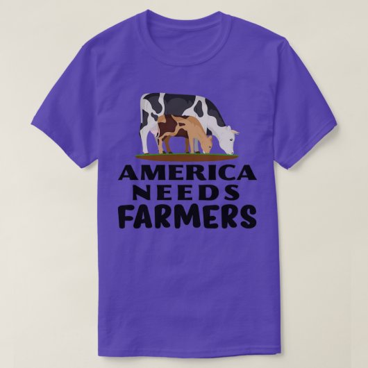 T-shirt Farming Design America Needs Farmers (Design devant)