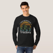 T-shirt Farming Quote Tractor Easily Distracted by Tractor (Devant entier)