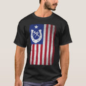 T-shirt Farrier American Flag Horseshoe (Devant)