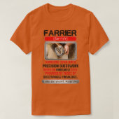 T-shirt Farrier génial qui fait Precision Guesswork T (Design devant)