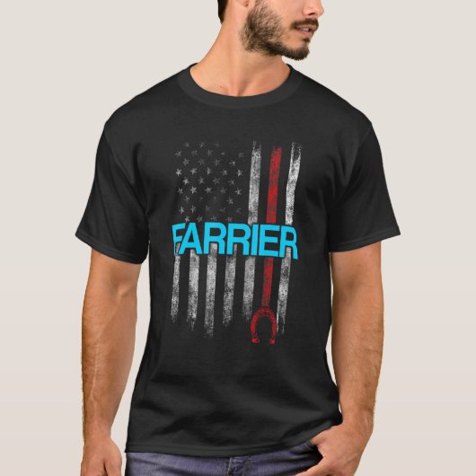 T-shirt Farrier Horseshoe Hoof Trimming Equine Shoeing (Devant)