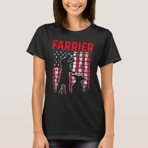 T-shirt Farrier Horseshoe Hoof Trimming Equine Shoeing 10