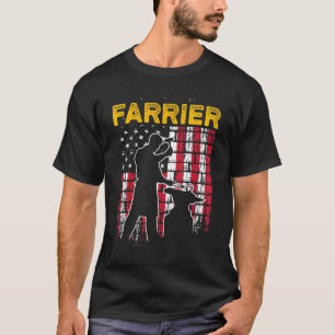 T-shirt Farrier Horseshoe Hoof Trimming Equine Shoeing 18