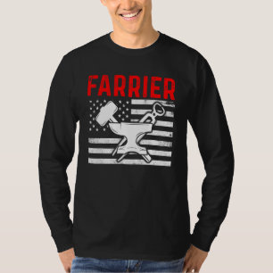 T-shirt Farrier Horseshoe Hoof Trimming Equine Shoeing 21
