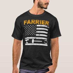 T-shirt Farrier Horseshoe Hoof Trimming Equine Shoeing _45
