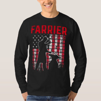 T-shirt Farrier Horseshoe Hoof Trimming Equine Shoeing _52