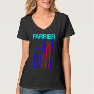 T-shirt Farrier Horseshoe Hoof Trimming Equine Shoeing 55