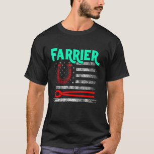 T-shirt Farrier Horseshoe Hoof Trimming Equine Shoeing 95