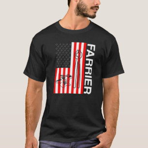T-shirt Farrier Horseshoe Hoof Trimming Equine Shoing