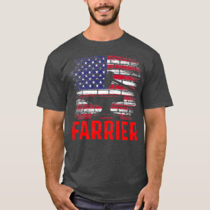 T-shirt Farrier Horseshoe Hoof Trimming Equine Shoing