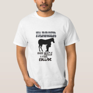 T-shirt Farrier où les muscles et l'acier entrent en coll