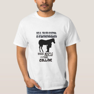 T-shirt Farrier où les muscles et l'acier entrent en colli