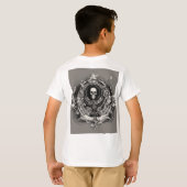 T-Shirt Farsi Flaming Skull Graphic Kids (Dos entier)