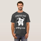 T-shirt Farting Cows Climate Change Funny (Devant entier)
