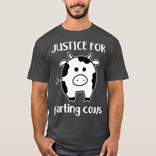 T-shirt Farting Cows Climate Change Funny (Devant)