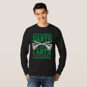 T-shirt Farts and Darts  Dart Player  for Men Great Game (Devant entier)