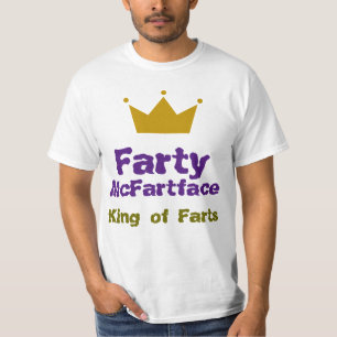T-shirt Farty McFartface - roi des pets