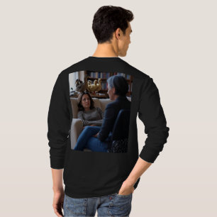 T-shirt Fascination Pour Canards hommes noir longue chemis