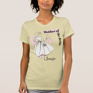T-shirt Fashion Bride Neutral Group Mère de la mariée Nom