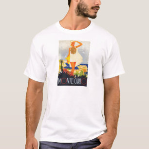 T-shirt Fashion Girl Monte Carlo Beach Voyage