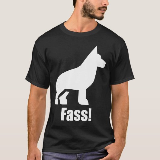 T-shirt Fass Attack Allemand Shepherd Dog Entraînement (Devant)