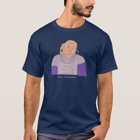 T-shirt Fassbender de papier (Devant)