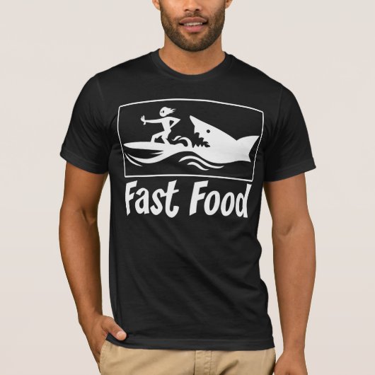 T-shirt Fast food blanc (Devant)
