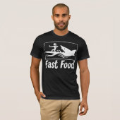 T-shirt Fast food blanc (Devant entier)