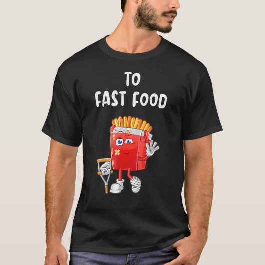 T-shirt Fast Food Fries (Devant)