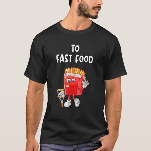 T-shirt Fast Food Fries (Devant)