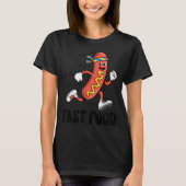 T-shirt Fast Food Funny Pun Working Out Running Jogging Gy (Devant)