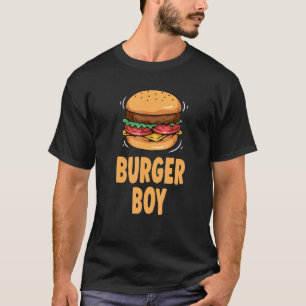 T-shirt Fast Food Hamburger Cheeseburger Burger Boy