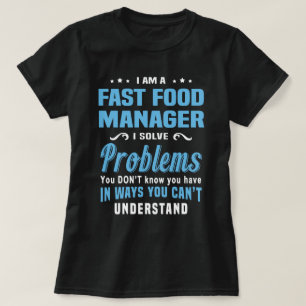 T-shirt Fast Food Manager