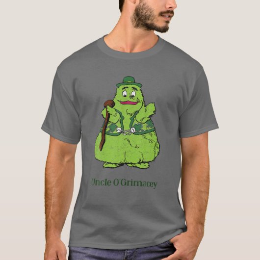 T-shirt Fast Food Uncle O'grimacey Irish Retro Toys Patron (Devant)