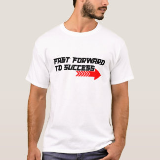 T-shirt Fast Forward – Bold Red Motivation Quote Design