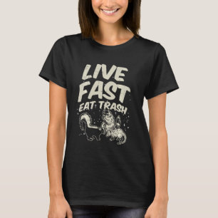 T-shirt Fast Live Mange Trash Skunk Raccoon Opossum Street