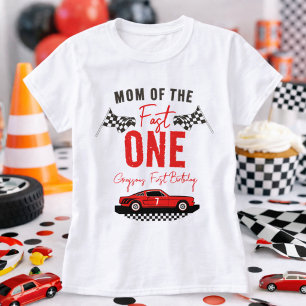T-shirt Fast One Race Car Boy 1ère fête d'anniversaire