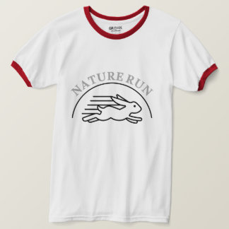 T-shirt Fast Running Rabbit Minimalist Wildlife Illustrati