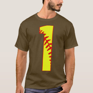 T-shirt Fastpitball Numéro 1 1 Softball Jersey Fav