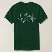 T-shirt Fastpitball Softball EKG Softball Pitcher Heartbea (Design devant)