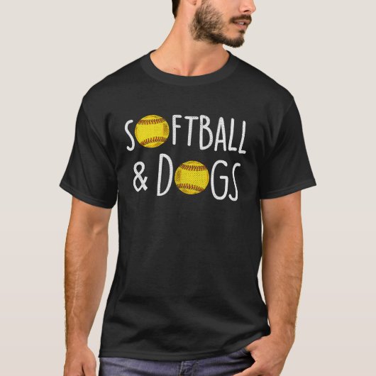 T-shirt Fastpitch Dog   Softball (Devant)