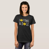 T-shirt Fastpitch Dog Softball (Devant entier)