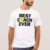 T-shirt Fastpitch Softball Best Coach Ever Hommes (Devant)