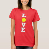 T-shirt Fastpitch Softball LOVE Custom Jersey Numéro (Devant)